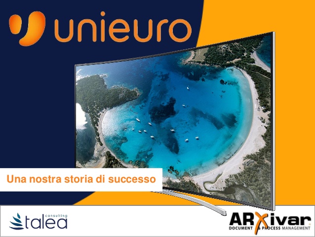Digitalizzazione documenti per attività di logistica outbound | ARXivar per Unieuro