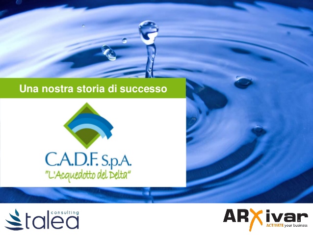 Gestione documentale e delle pratiche per il settore utility | ARXivar per C.A.D.F