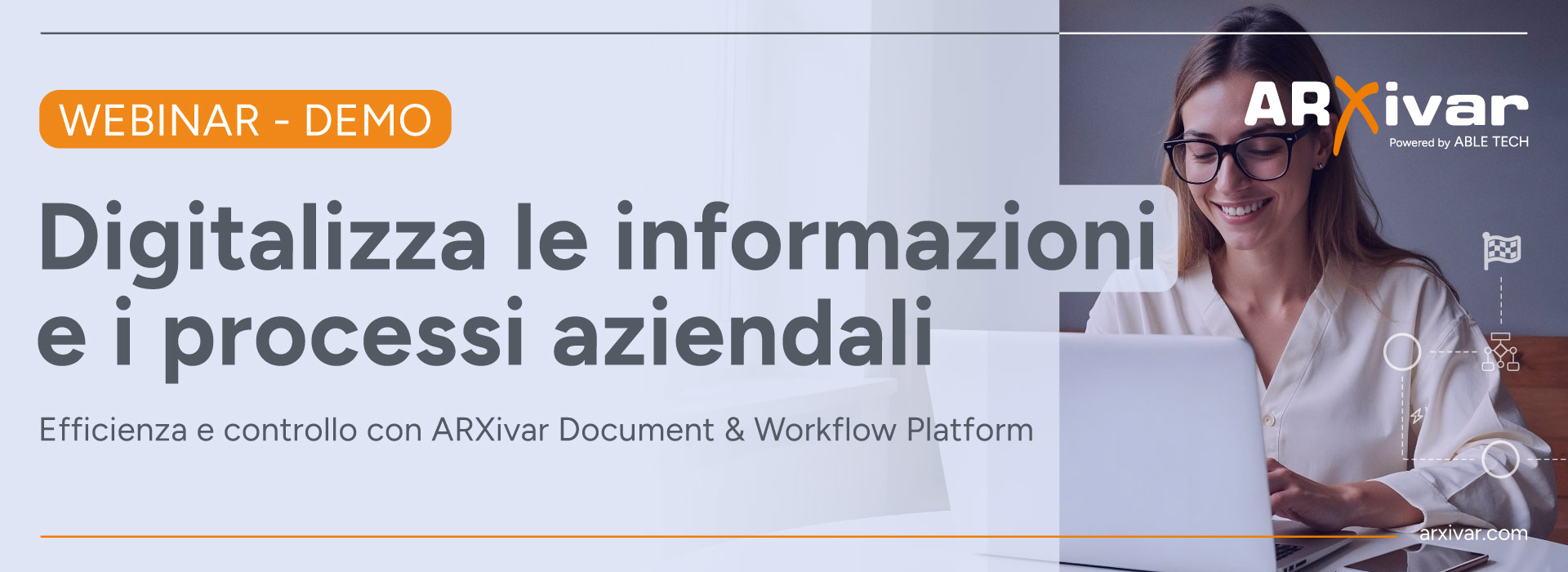 Digitalizza le informazioni e i processi aziendali